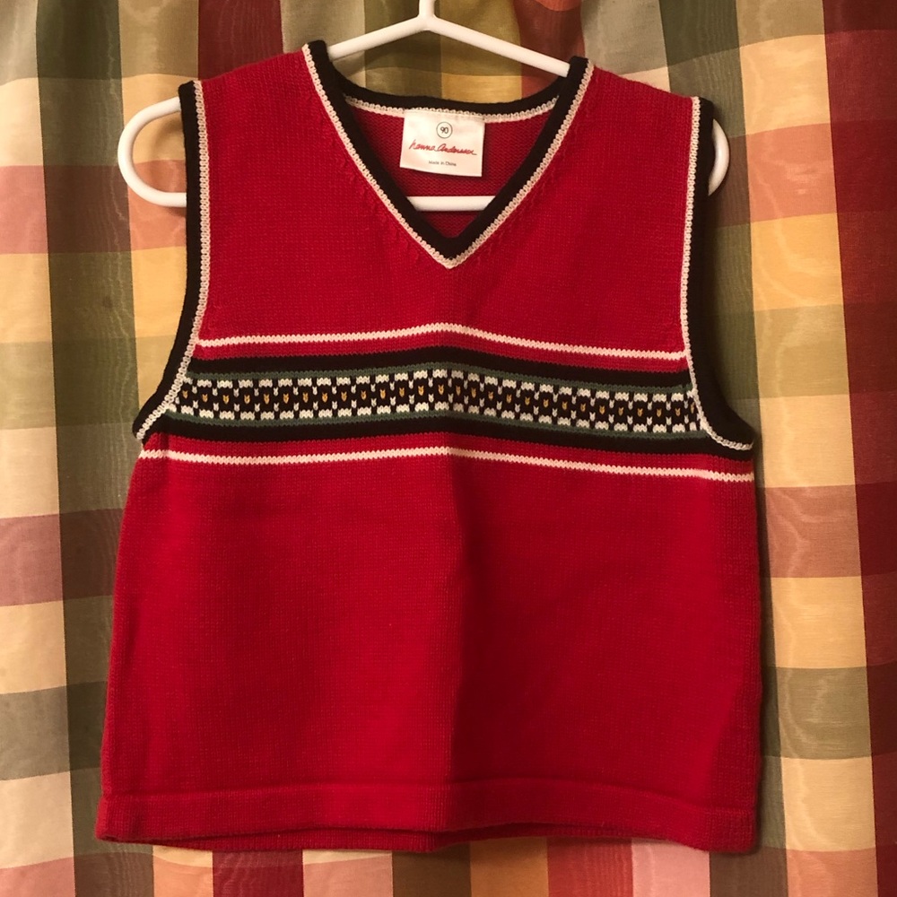 90 (US size 3) Hanna Andersson sweater vest